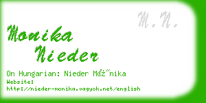 monika nieder business card